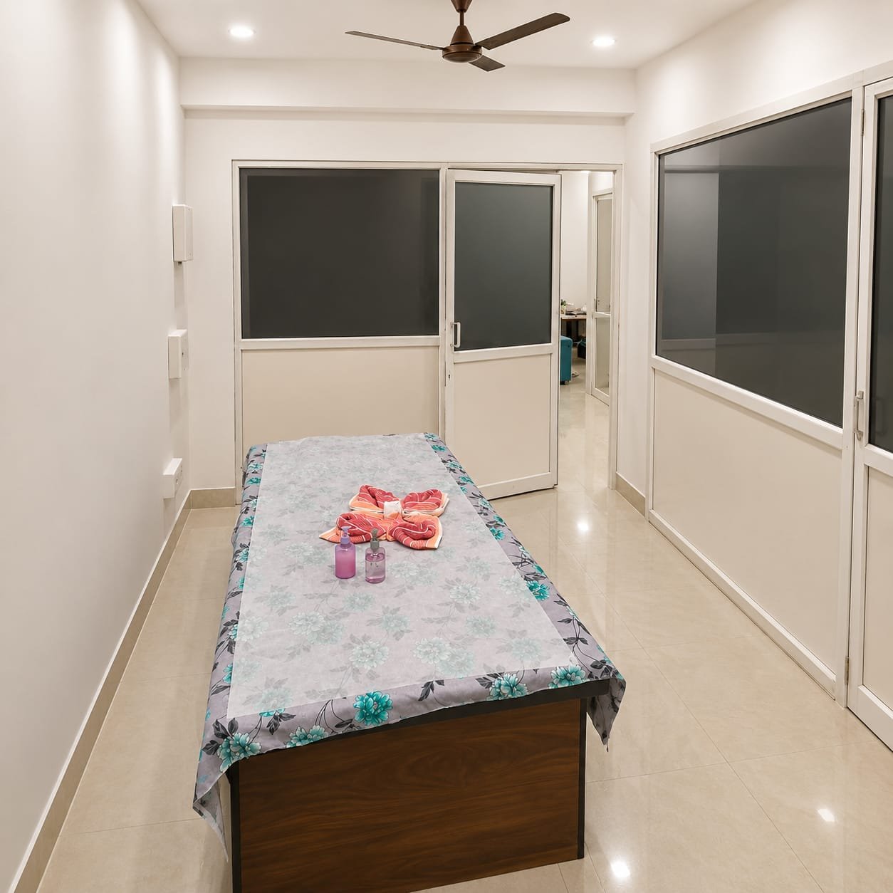 JD Beauty Spa massage setup
