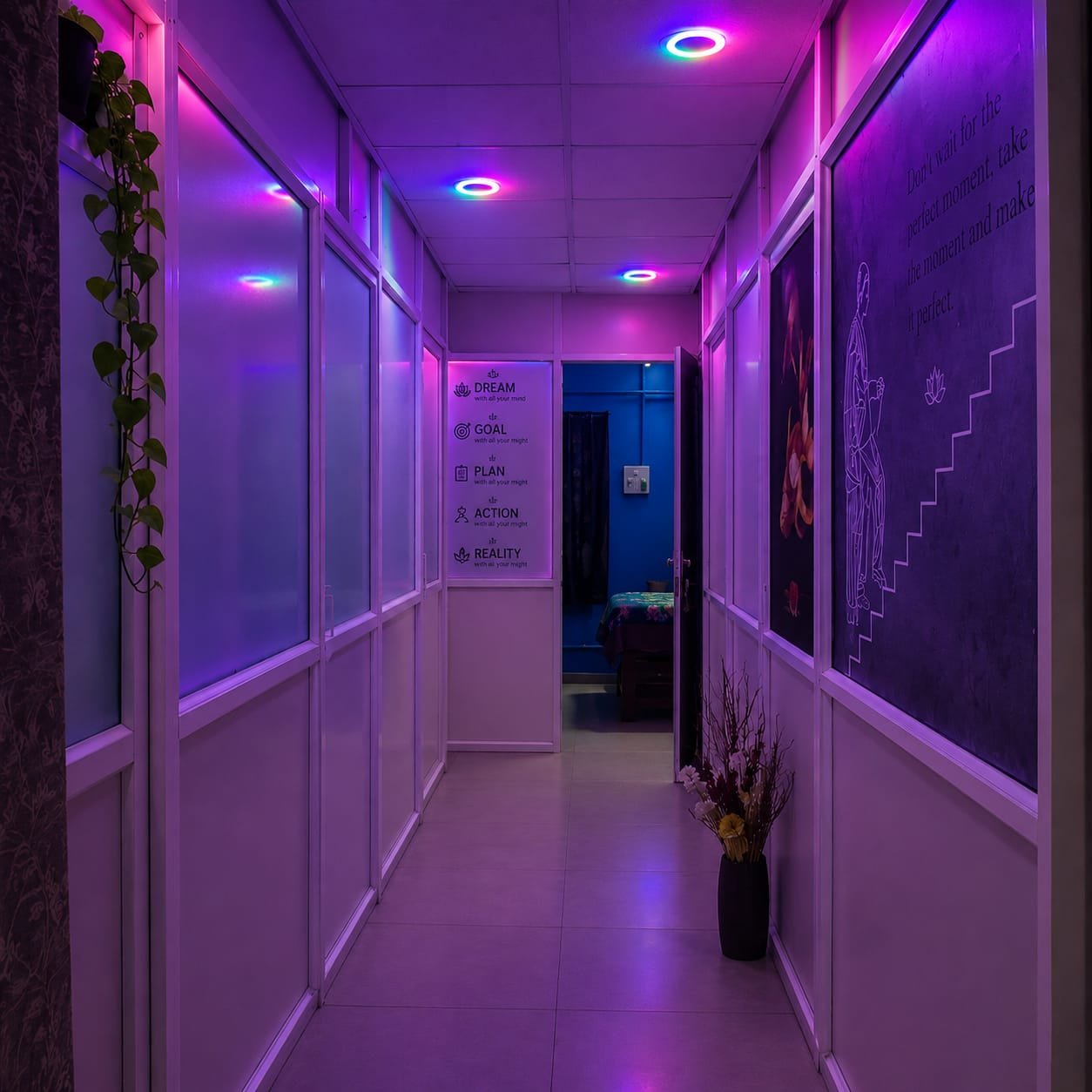 JD Beauty Spa relaxation corner